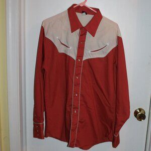 Vintage Levi's Western Shirt with Pearl Snap Buttons - Size XL